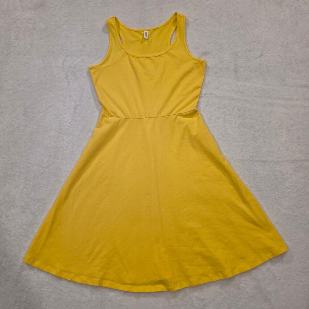 Missufe Women's Size XS Yellow Sleeveless Fit & Flare Dress